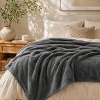 Plaid polaire gris