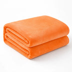 Plaid polaire orange