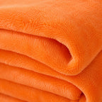 Plaid polaire orange