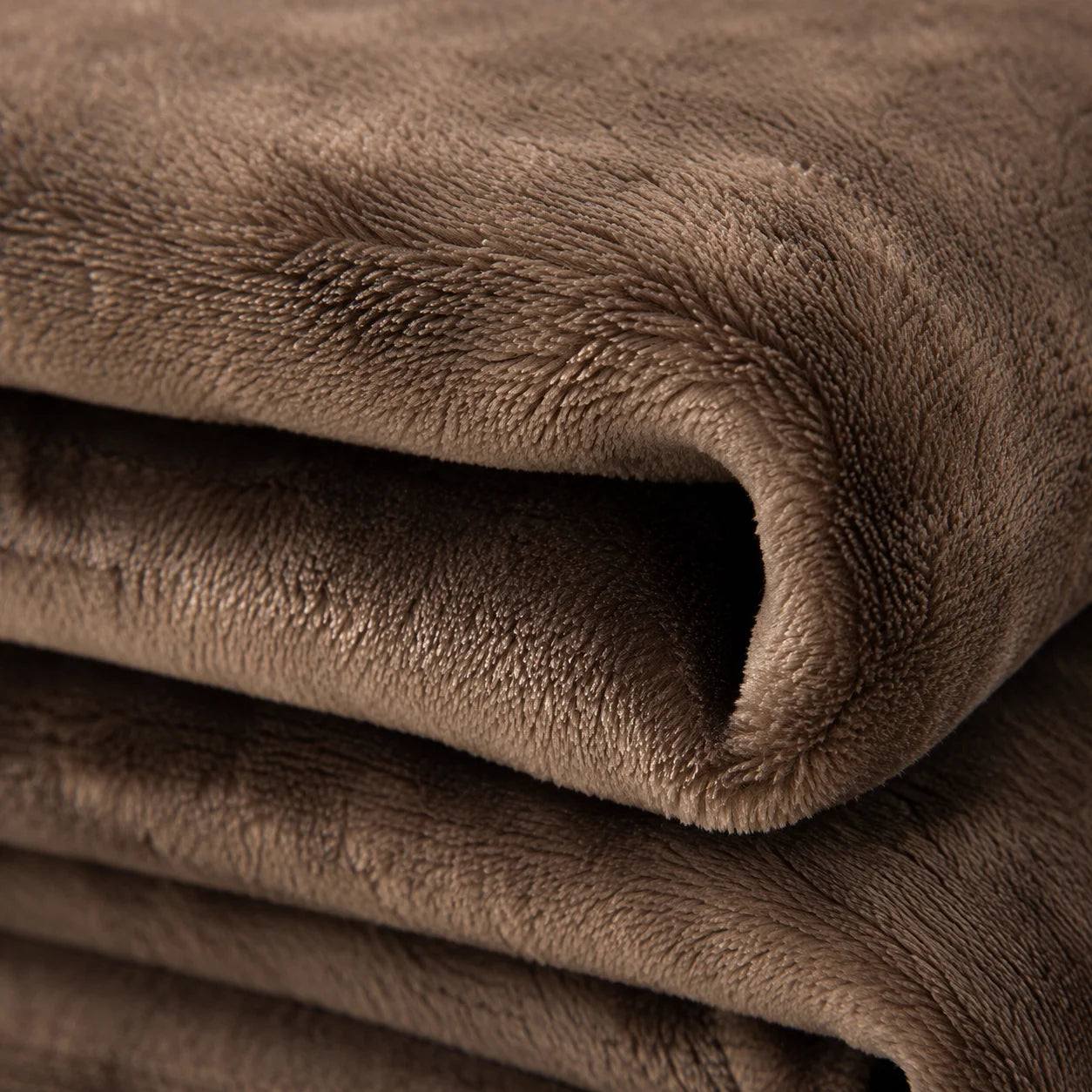 Plaid polaire marron