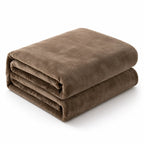 Plaid polaire marron