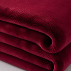 Plaid polaire rouge