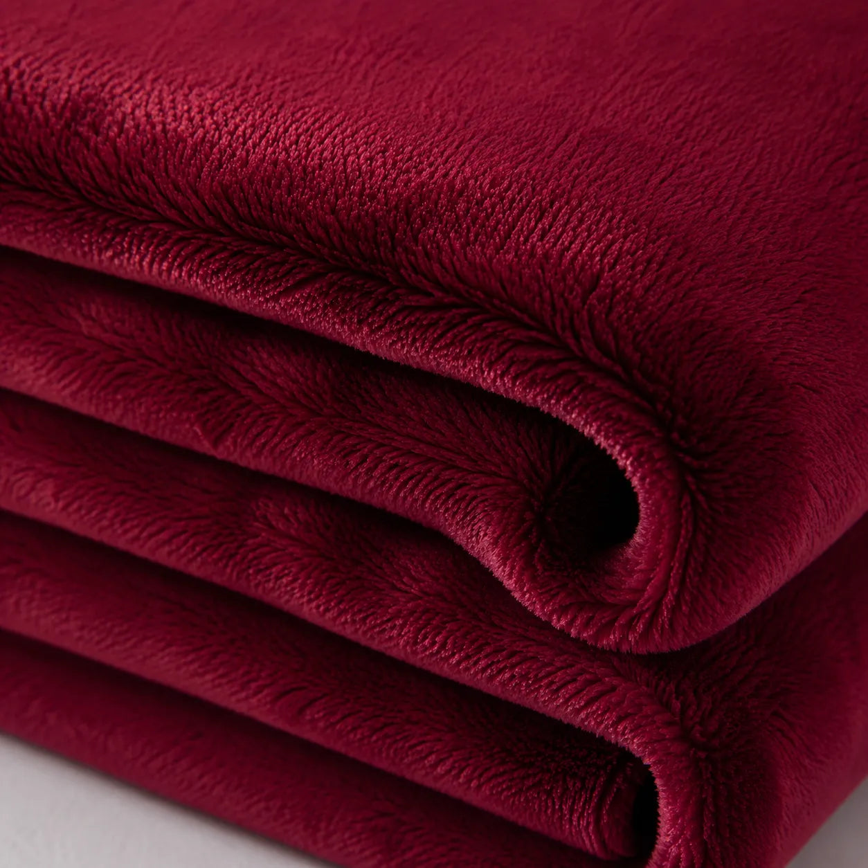 Plaid polaire rouge