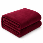 Plaid polaire rouge