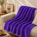 Plaid polaire violet