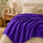 Plaid polaire violet
