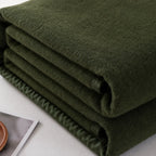 Plaid laine vert