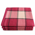 Plaid laine rose