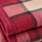 Plaid laine rose