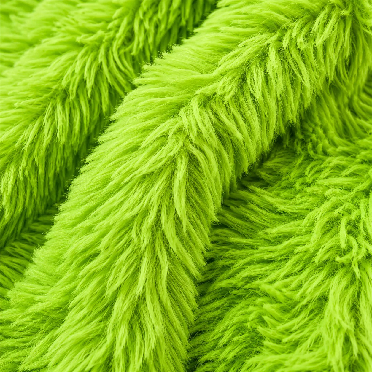 Plaid fausse fourrure vert
