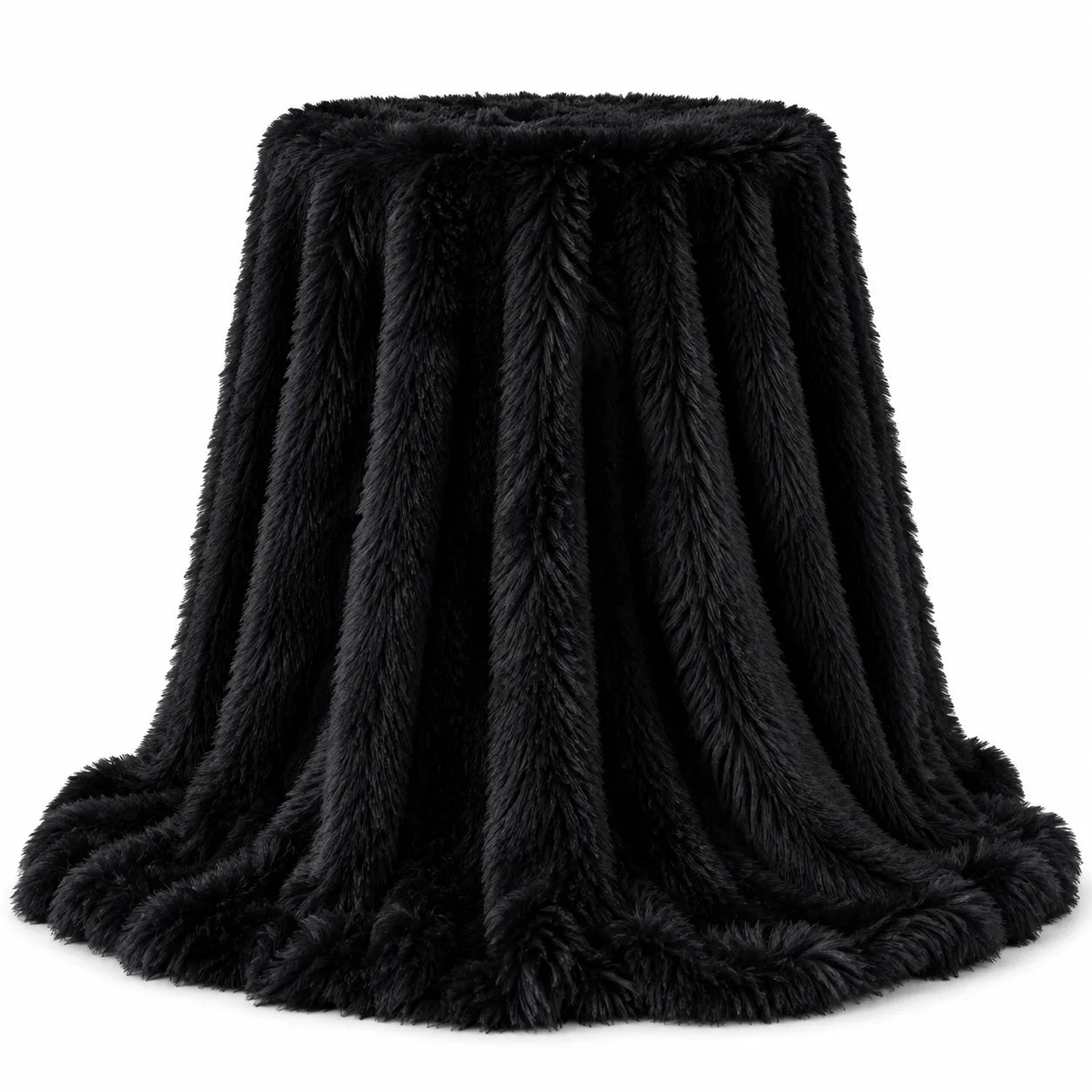 Grand plaid fausse fourrure