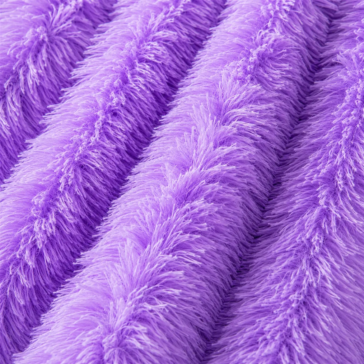 Plaid fausse fourrure violet