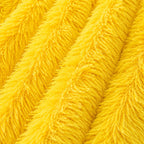 Plaid fausse fourrure jaune
