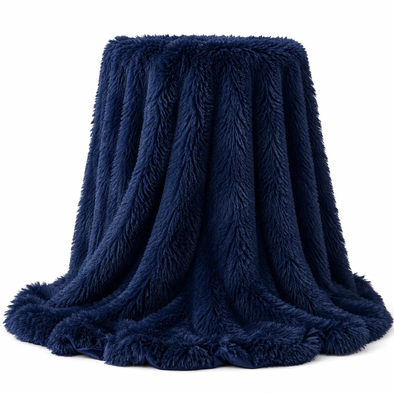 Grand plaid fausse fourrure
