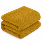 Plaid coton jaune