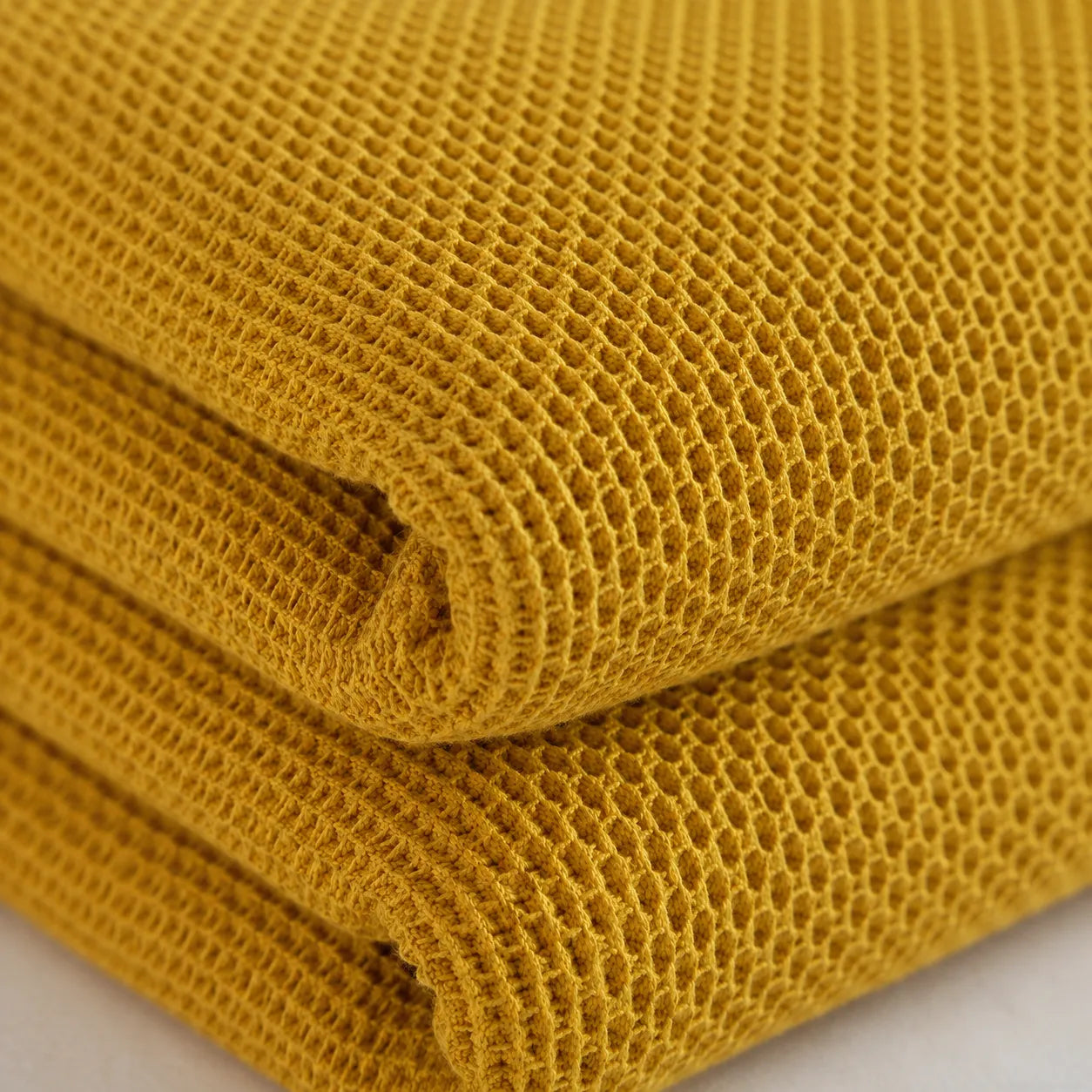 Plaid coton jaune