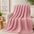 Plaid coton rose