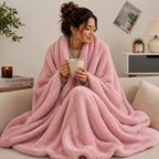 Plaid coton rose