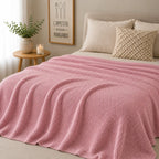 Plaid coton rose