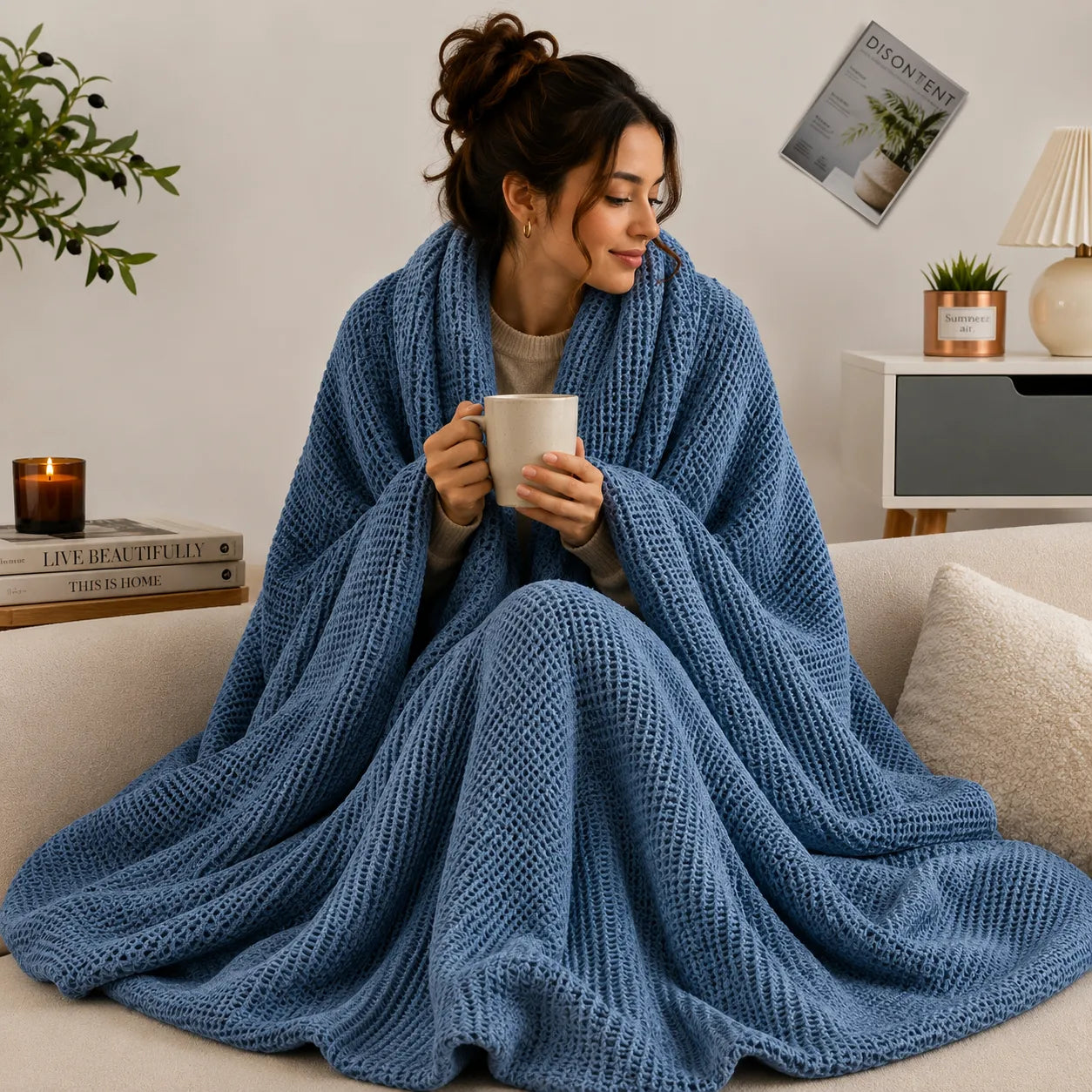 Plaid coton épais