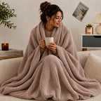 Plaid coton marron
