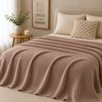 Plaid coton marron