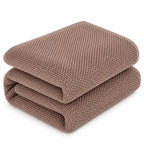 Plaid coton marron