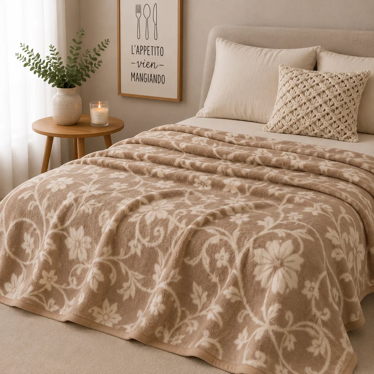 Plaid laine cachemire