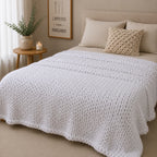 Plaid cocooning grosse maille