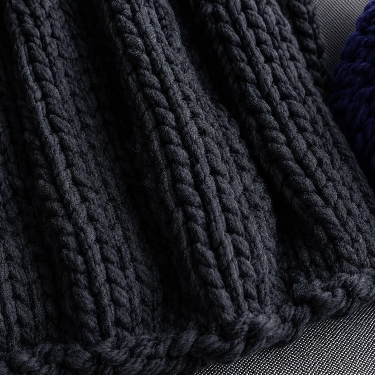 Grand plaid grosse maille