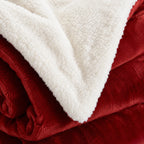 Plaid sherpa rouge