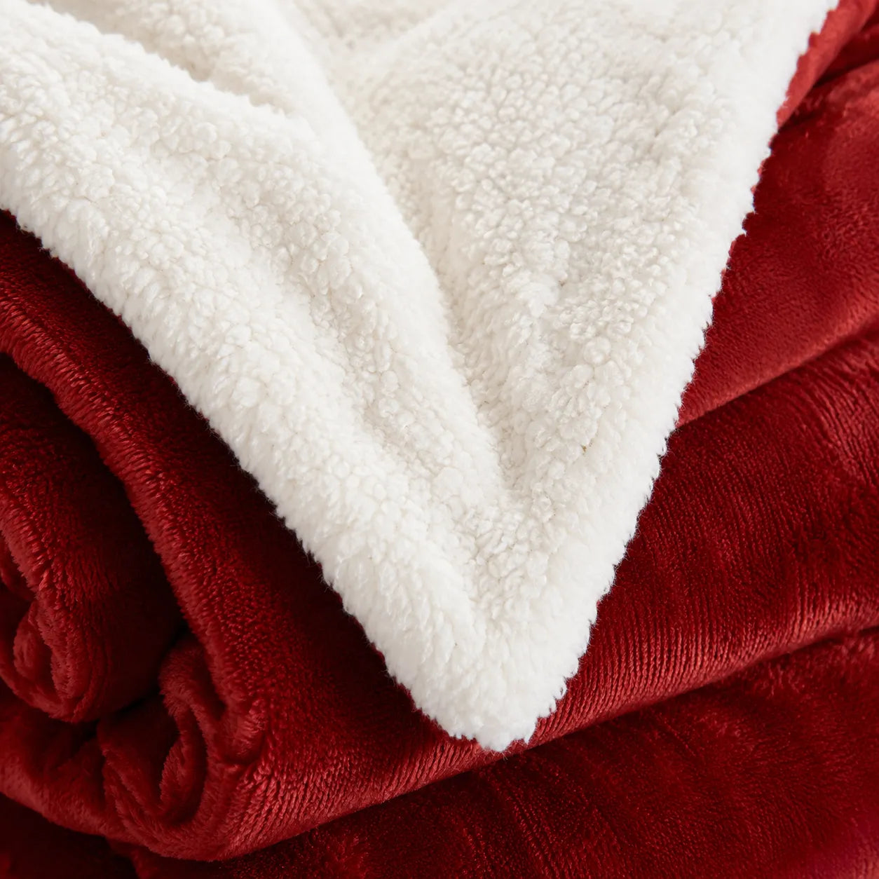 Plaid sherpa rouge