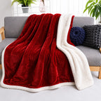 Plaid sherpa rouge