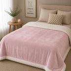 Plaid sherpa rose