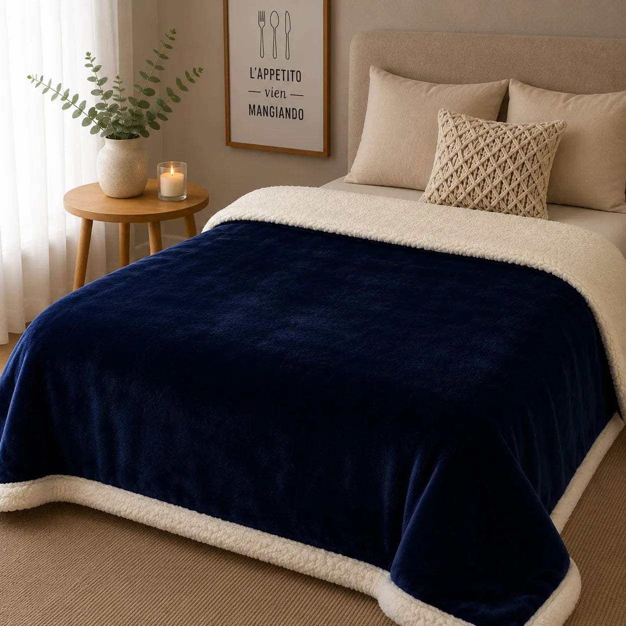 Plaid doux sherpa