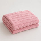 Plaid tricot rose