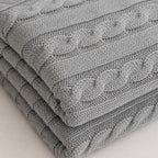 Plaid tricot gris
