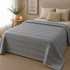 Plaid tricot gris