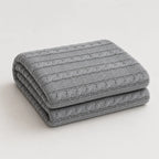 Plaid tricot gris