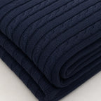 Plaid tricot noir