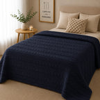 Plaid tricot noir