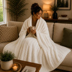 Plaid cocooning tricot