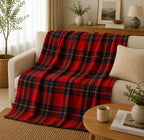 Plaid canapé tartan