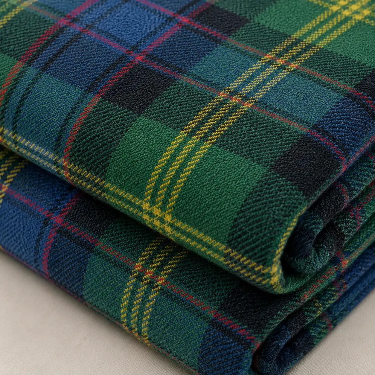 Plaid tartan bleu