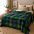 Plaid tartan bleu