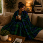 Plaid tartan vert
