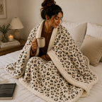 Plaid léopard blanc