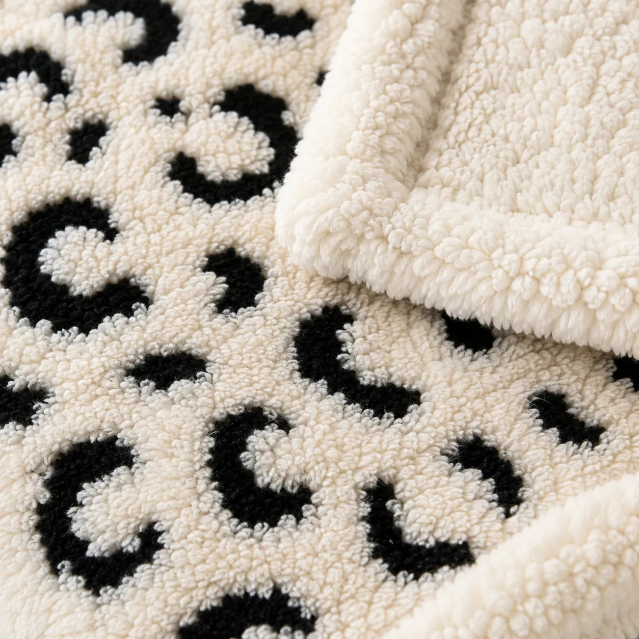 Plaid léopard blanc