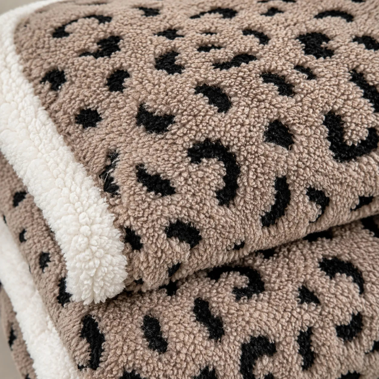 Plaid léopard beige