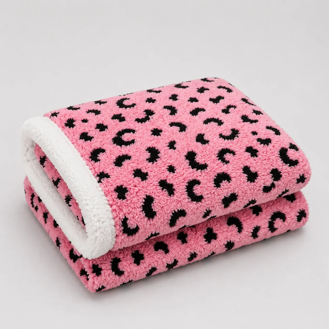 Plaid léopard rose